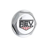 REV Wheels Replacement Center Caps C10110C Cap, Plastic, Chrome, Snap-On, 110C and 110S Series Wheels, Each thumbnail 1