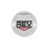 REV Wheels Replacement Center Caps C10110C Cap, Plastic, Chrome, Snap-On, 110C and 110S Series Wheels, Each thumbnail 3