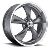 REV Wheels 100 Classic Series Anthracite 15x6 Wheels, Series, 15 in. x 6.0 in., Aluminum, Gloss Anthracite, 5 x 114.3mm/4.50 in. Bolt Circle, 3.500 in. Backspacing, Each thumbnail 1