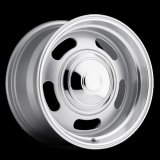 REV Wheels 107 Classic Rally Series Silver 18x8 Wheel, Classic, 18 in. x 8 in., Aluminum, Silver, 5 x 4.75 in. Bolt Circle, 4.5 in. Backspace, Each thumbnail 1