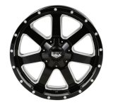 REV Wheels 885 Series Offroad Gloss Black Machined 17x9 Wheel, Series, Offroad, 17 in. x 9 in., Aluminum, Machined, 6 x 5.5 in. Bolt Circle, 5 in. Backspace, Each thumbnail 4