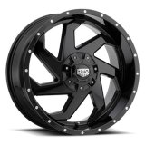 REV Wheels 895 Series Offroad Gloss Black 17x9 Wheel, Series, Offroad, 17 in. x 9 in., Aluminum, Black, 6 x 5.5 in./135mm Bolt Circle, 5 in. Backspace, Each thumbnail 1