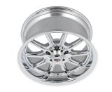 REV Wheels 110 Classic Series Chrome 17x8 Wheel, Classic, 17 in. x 8 in., Aluminum, Chrome, 5 x 4.75 in. Bolt Circle, 4.5 in. Backspace, Each thumbnail 1