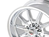 REV Wheels 110 Classic Series Chrome 17x8 Wheel, Classic, 17 in. x 8 in., Aluminum, Chrome, 5 x 4.75 in. Bolt Circle, 4.5 in. Backspace, Each thumbnail 3