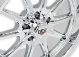 REV Wheels 110 Classic Series Chrome 17x8 Wheel, Classic, 17 in. x 8 in., Aluminum, Chrome, 5 x 4.75 in. Bolt Circle, 4.5 in. Backspace, Each thumbnail 7
