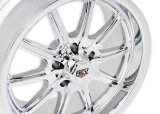 REV Wheels 110 Classic Series Chrome 17x8 Wheel, Classic, 17 in. x 8 in., Aluminum, Chrome, 5 x 4.75 in. Bolt Circle, 4.5 in. Backspace, Each thumbnail 9