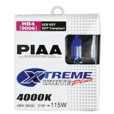 PIAA Xtreme White Plus Light Bulbs 19616 Bulbs, Plus, 9006/HB4 Bulb Style, Halogen, Blue, Pair thumbnail 1