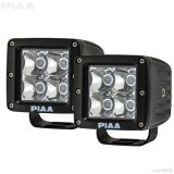 PIAA Quad Series Light Pods 26-06603 Auxiliary Light, LED Cube Kit in Spot Beam w/ Harness thumbnail 2