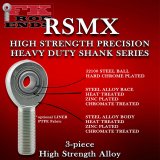 FK RSMX Series Rod Ends RSMX10T End, Series, 3/4 in.-16, Male Threads, 3-piece, Alloy Steel, 0.625 in. Bore, Each thumbnail 1