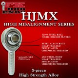 FK HRSMX-T/HIN-T Series Rod Ends HJMXL6T End, Series, 3/8 in.-24 LH, Male Threads, 3-piece, Steel, 0.375 in. Bore, Each thumbnail 2