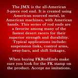 FK JMX/JMXL Series Rod Ends JMXL12T End, Series, 3/4 in.-16 LH, Male Threads, 3-piece, Alloy Steel, 0.750 in. Bore, Each thumbnail 1