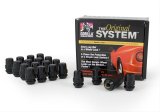 Gorilla Wheel Lock Systems 71683NBC Lug Nuts, Conical Seat, 1/2 in. x 20 RH, Closed End, Locking, Black Chrome Steel, Set of 20 thumbnail 1