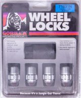 Gorilla Wheel Lock Systems 71683NBC Lug Nuts, Conical Seat, 1/2 in. x 20 RH, Closed End, Locking, Black Chrome Steel, Set of 20 thumbnail 3
