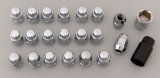 Gorilla Wheel Installation Kits 000000000000091743 Lug Nuts, Conical Seat, Bulge, 14mm x 1.50 RH, Closed End, Standard, Locking, Chrome Plated Steel, Set of 20 thumbnail 1