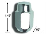 Gorilla Lug Nuts 71187B Nuts, Conical Seat, 1/2 in.-20 RH, Closed End, Steel, Chrome, Set of 4 thumbnail 1