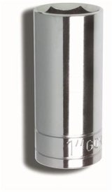 Gorilla Thin Wall Sockets 1316SKT Socket, Steel, Chrome, Wall, Deep Well, 6-Point Hex, 1/2 in. Drive, 13/16 in., Each thumbnail 1