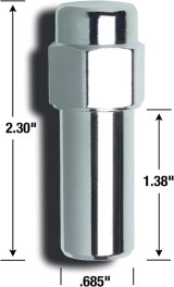 Gorilla Automotive Lug Nuts and Bolts 84177B LUG NUTS PACK OF 4 thumbnail 1
