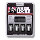 Gorilla Wheel Locks 71681N Lug Nuts, Conical Seat, 1/2 in. x 20 RH, Closed End, Locking, Chrome Plated Steel, Set of 4 thumbnail 1