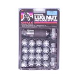 Gorilla Wheel Installation Kits 000000000000091783 Lug Nuts, Conical Seat, Bulge, 1/2 in. x 20 RH, Closed End, Standard, Locking, Chrome Plated Steel, Set of 20 thumbnail 2