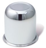 Gorilla Hub Covers HC188 Center Cap, Cover, Push-through, Dome, Steel, 2.670 Dia., 2.80 in. Length, Chrome, Each thumbnail 2