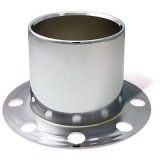 Gorilla Hub Covers HC230 Center Cap, Steel, Chrome, Lug Bolt Attachment, Open Derby, 4.3 in. Tall, 8-Lug, Each thumbnail 1