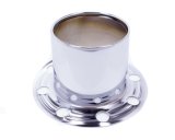 Gorilla Hub Covers HC230 Center Cap, Steel, Chrome, Lug Bolt Attachment, Open Derby, 4.3 in. Tall, 8-Lug, Each thumbnail 2