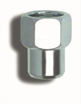Gorilla Lug Nuts 73087SMB Nuts, 1/2 in.-20 RH, Shank, 0.69 Shank Diameter, 0.55 Shank Length, Open Ended, Chrome, Set of 4 thumbnail 3