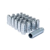 Gorilla Lug Nuts K6CS-12150GR Nuts, 6 Wheels, M12-1.50 Thread, Spline Drive, Chrome, Set of 24 thumbnail 1