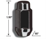 Gorilla Lug Nuts 41147XLBC Nuts, M14 x 1.5 RH, Conical Seat, 60 degree, Black, Set of 4 thumbnail 1