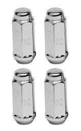 Gorilla Lug Nuts 76197XL Nuts, Conical Seat, Bulge, 9/16 in. x 18 RH, Closed End, Chrome Plated Steel, Set of 4 thumbnail 2