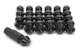Gorilla Wheel Locks 96644BDX Lug Nuts, Steel, Black Chrome, Conical Seat, 14mm x 1.50 RH, Closed End, Locking, Set of 24 thumbnail 2