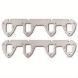 Remflex Exhaust Header Gasket Sets 3047 and Manifold Gaskets, Square Port, Graphite, Fits Engines with the 16-bolt Hole Pattern, Ford, Big Block FE, Pair thumbnail 1
