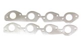 Remflex Exhaust Header Gasket Sets 2036 and Manifold Gaskets, Round Port, Graphite, for Use with Raised Weld Bead Headers, Chevy Big Block, Pair thumbnail 2