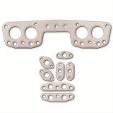 Remflex Exhaust Header Gasket Sets 7003 Gaskets, Round Port, Graphite, Toyota, Set thumbnail 1