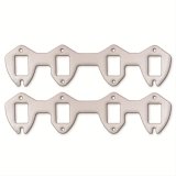 Remflex Exhaust Header Gasket Sets 3008 and Manifold Gaskets, Square Port, Graphite, 8-bolt Type with Vertical Bolt Holes, Ford, Big Block FE, Pair thumbnail 1