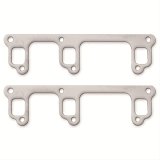 Remflex Exhaust Header Gasket Sets 13-002 and Manifold Gaskets, Square Port, Graphite, Buick, V6, Set thumbnail 1