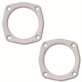 Remflex Collector Gaskets 8064 Gaskets, Graphite, 4-Hole, 3.875 in. Inside Diameter, Lemon Header Pattern, Pair thumbnail 1