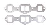 Remflex Exhaust Header Gasket Sets 11-001 and Manifold Gaskets, Rectangular Port, Graphite, Designed for Use with Square End Ports, Oldsmobile, Olds V8, Olds Diesel V8, Set thumbnail 2