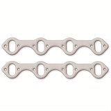 Remflex Exhaust Header Gasket Sets 3004 Gasket, Graphite, 1.844 in. x 1.125 in. Port, 0.125 in. Thick, Ford, Lincoln, Mercury, 289, 302, Set thumbnail 1