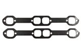 Remflex Exhaust Header Gasket Sets 2044 Gasket, Graphite, Square Port, 18 Degree Head, Chevy, Small Block, V8, Pair thumbnail 2