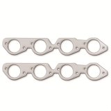 Remflex Exhaust Header Gasket Sets 2047 and Manifold Gaskets, Round Large Port, Graphite, 2.400 in. Port Height, Chevy, Big Block, Pair thumbnail 1