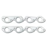 Remflex Exhaust Header Gasket Sets 2047 and Manifold Gaskets, Round Large Port, Graphite, 2.400 in. Port Height, Chevy, Big Block, Pair thumbnail 2