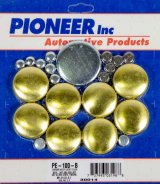 Pioneer Performance Freeze Plugs PE-100-B Plug Kit, Brass, Chevy, Small Block, Kit thumbnail 2