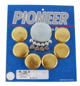 Pioneer Performance Freeze Plugs PE-110-B Engine Expansion Plugs, Brass, Ford, Mercury, Big Block FE, Kit thumbnail 1