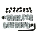Pioneer Rocker Arm Adjusting Nuts 850010 Nuts, Non Roller, Polylock, 7/16-20 in. Stud Thread Diameter, Set of 16 thumbnail 2