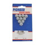 Pioneer Timing Cover Fasteners S-1105 Fasteners, Ten 1/4 in.-20 x 7/16 in. Bolts with Lock Washers, Natural, Fits Stamped Steel Covers, Chevrolet, V8, Set of 10 thumbnail 1