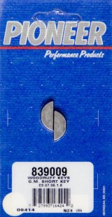 Pioneer Shaft Keys 839009 Crankshaft Keys, Short Type, 0 degree Offset, Steel, Natural, 0.750 in. Length, Buick, Chevy, Pair thumbnail 3