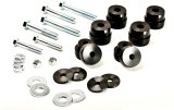 Proforged Billet Aluminum Body Mount Bushings 134-10005 Bushings, Aluminum, Interlocking, Hardware Included, Black, Buick, Chevy, Olds, Pontiac, Kit thumbnail 2