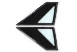 Drake Quarter Windows E7ZZ-6129710-1B Windows, Window, Replacement, Glass, Clear, Ford, Pair thumbnail 1