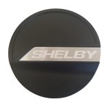 Drake Fuel Doors for 2015-2021 MUSTANG - JR3B-6640526-BK Door, Round, Aluminum, Matte Black, Ford, Mustang, Each thumbnail 1